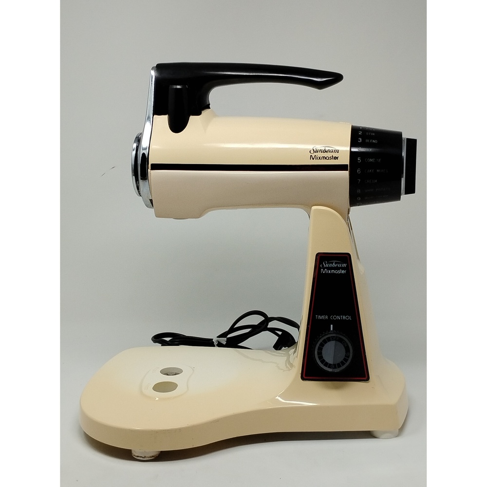 Sunbeam Mixmaster 12-Speed Stand Mixer Chrome Retro Kitchen Decor Appliance